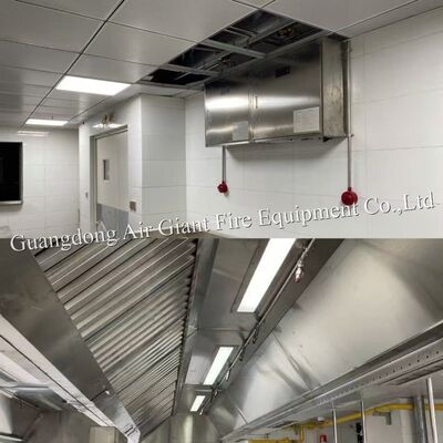 গুণমান  Double Bottles Automatic Protection Restaurant Hood Fire Suppression System For Hotel Fire Fight কারখানা