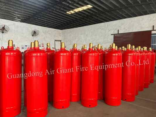 গুণমান  HFC227ea fire suppression system cylinder for telecommunication room কারখানা