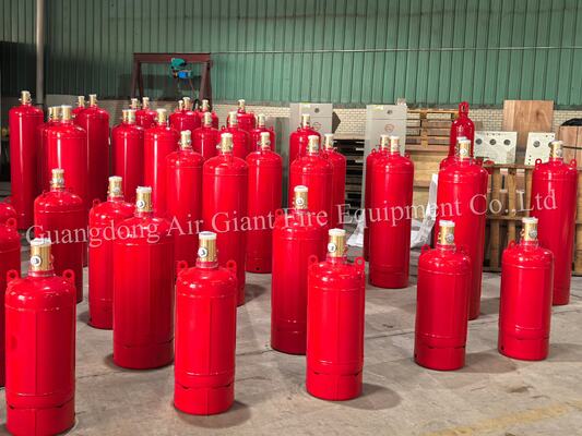 গুণমান  High-quality FM200 Fire Extinguishing System Cylinder Without Residue For Telecommunication Room কারখানা