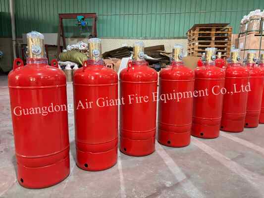 গুণমান  Enclosed Flooding Novec 1230 Fire Suppression System Cylinder with 4.2MPa Storage Pressure and Residue-Free Design for Anechoic Chambers কারখানা