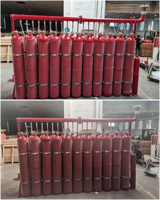 Anechoic চেম্বারের জন্য 80Ltr Inergen IG541 নিষ্ক্রিয় গ্যাস ফায়ার সাপ্রেশন সিস্টেম