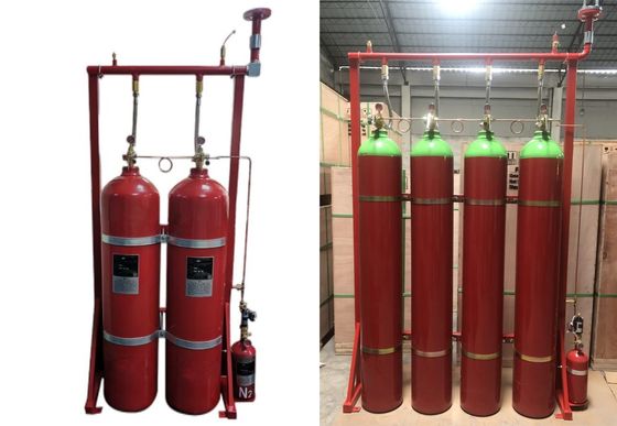 টেলিকমিউনিকেশন রুমের জন্য 80Ltr IG 541 নিষ্ক্রিয় গ্যাস ফায়ার সাপ্রেশন সিস্টেম