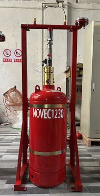 সংরক্ষণাগার জন্য দূষণ ছাড়াই 40L বন্ধ বন্যার Novec 1230 আগুন নিবারণ সিস্টেম