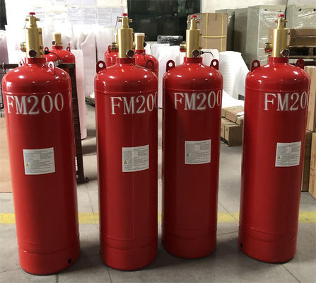 সার্ভার রুমে 100L 106L 120L উত্তাপযুক্ত FM200 সিলিন্ডার অগ্নি নির্বাপক যন্ত্র