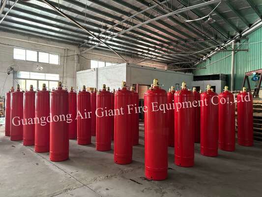 লাইব্রেরির জন্য দূষণমুক্ত স্বয়ংক্রিয় FM200 অগ্নি নির্বাপক সিলিন্ডার